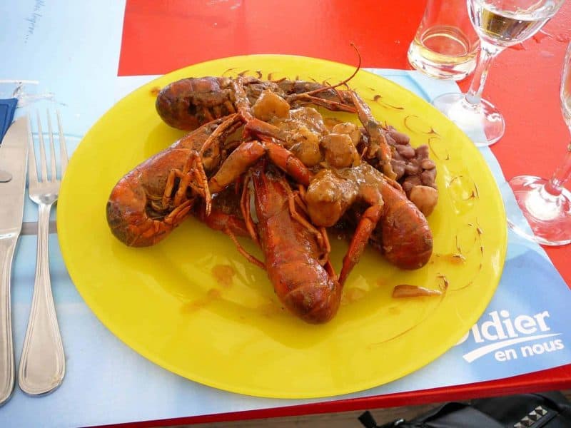 lunch at petitbonum Martinique