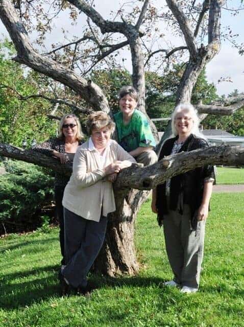 Michele Peterson and group of writers at Tatamagouche Retreat in Nova Scotia