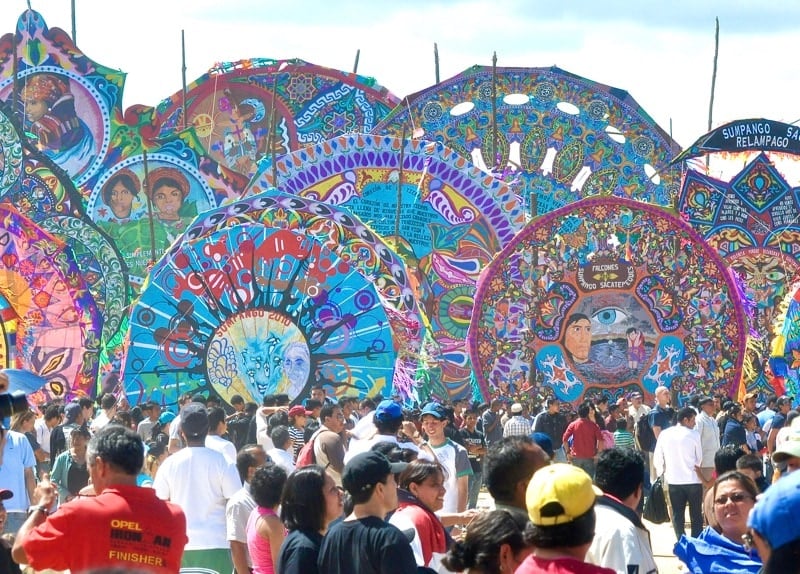 Los Barriletes de Sumpango Kite Festival Day of the Dead in Guatemala 