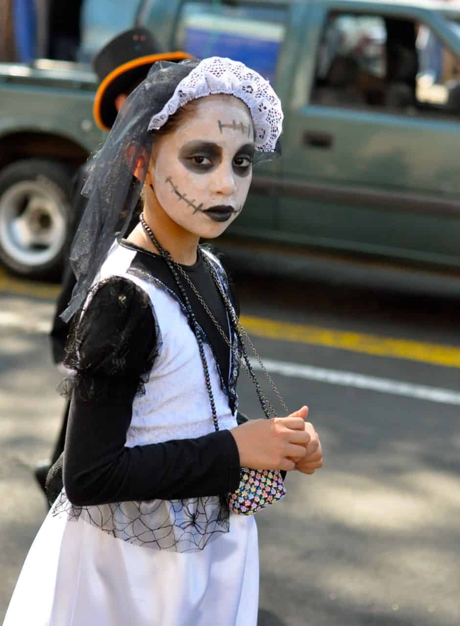 La Calavera Catrina costume in Pátzcuaro for Day of the Dead 