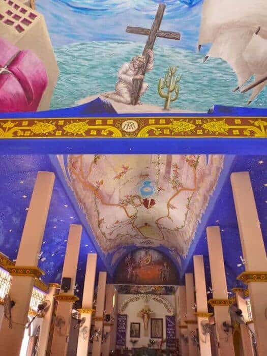 Interior of church in La Crucecita Huatulco