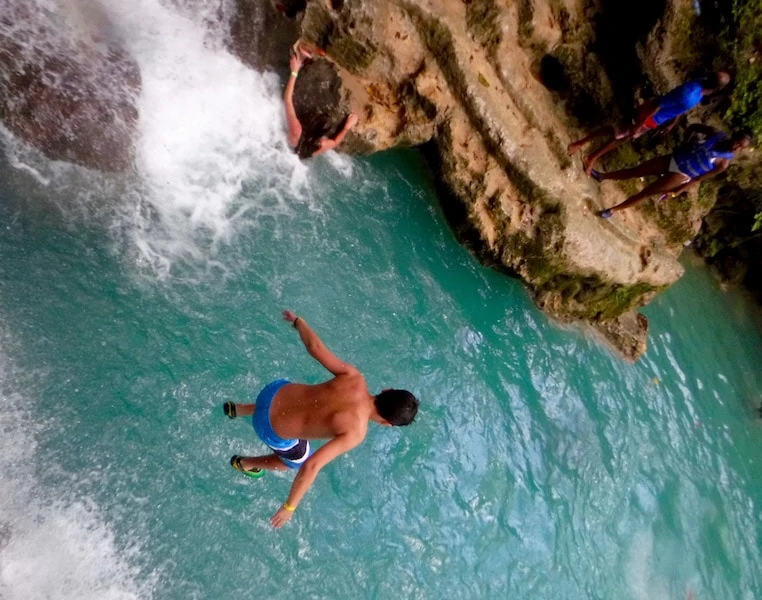 Jump into the clear waters of the Blue Hole in Jamaica Credit Jaden Gonsalves