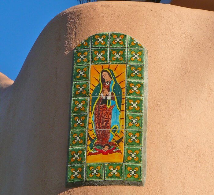Virgin of Guadalupe talavera tile