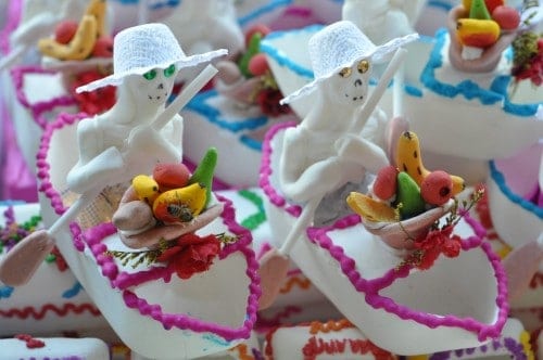 Day of the Dead sugar skull candies in Oaxaca City, Mexico. 