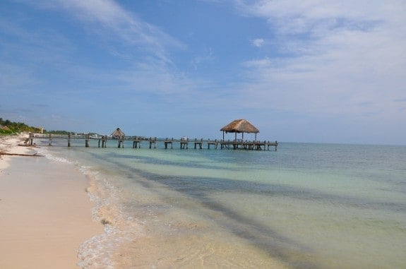 Beach at Zoetry Resort in Puerto Morelos, Mexico