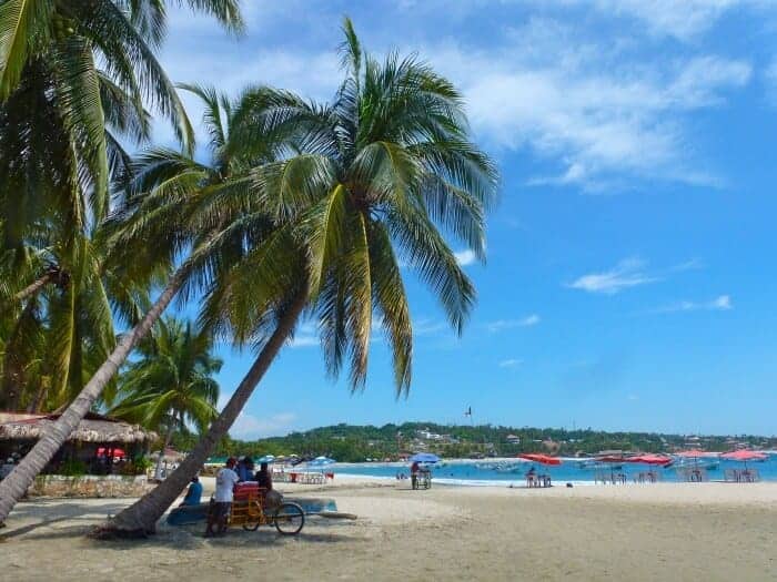 Playa Principal is one of the most popular of Puerto Escondido beaches 