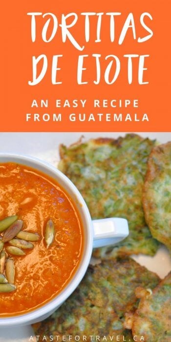 Guatemalan recipe for tortitas de ejote or green bean fritters 