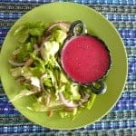 Healthy prickly pear and chia salad dressing