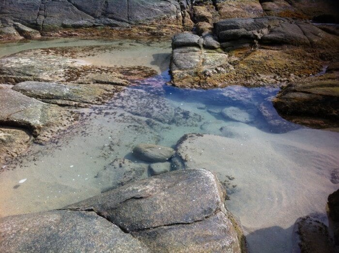 Tidal pools near Gecko Rock Resort, Santa Elena, Oaxaca, Mexico