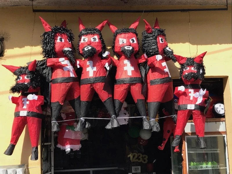 Pinata for Quema del Diablo in Guatemala. 