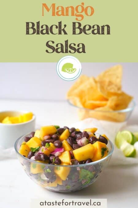 Mango salsa text overlay for Pinterest.