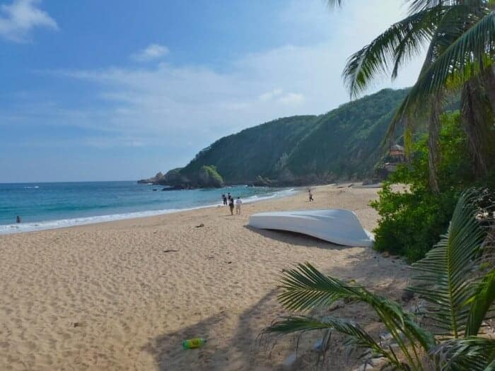 Beautiful beach in Mazunte