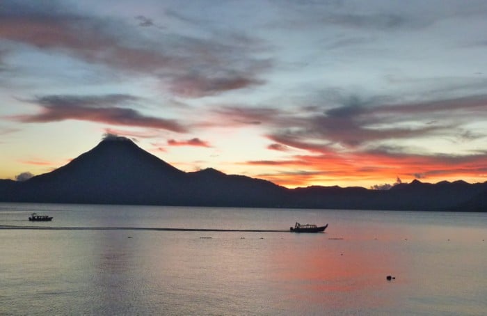 Lake Atitlan at sunset