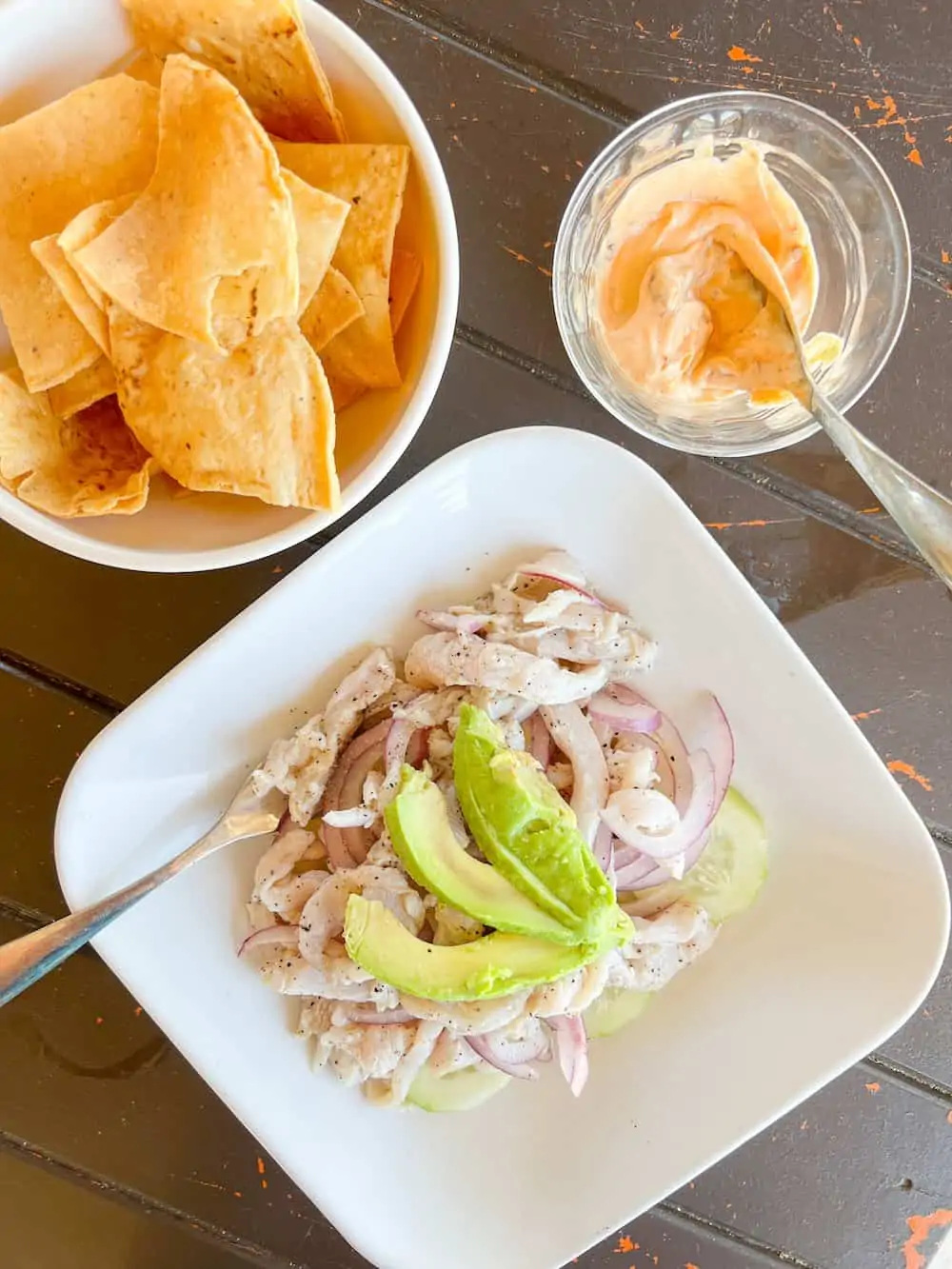 Tiritas de pescado in Oaxaca Mexico. 