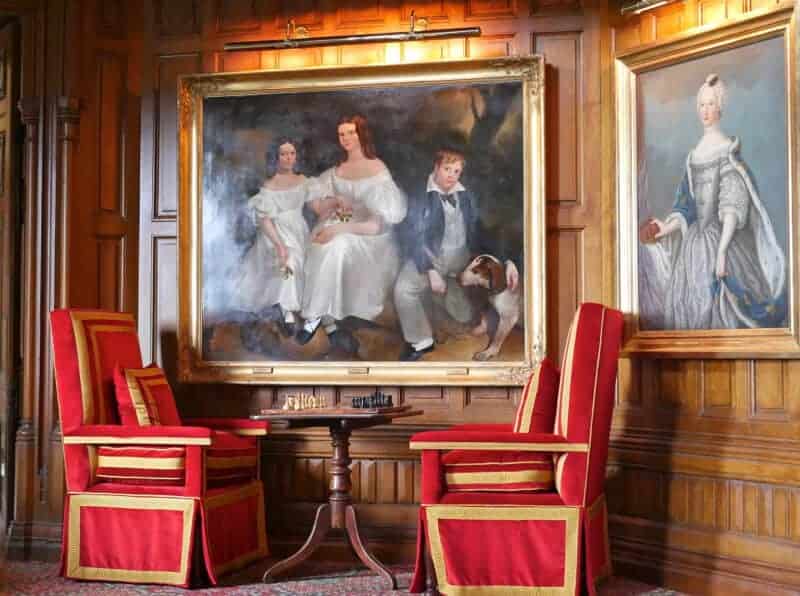 Painting from inside Ashford Castle. 