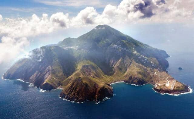 View of Saba in the Dutch Caribbean Photo by Cees Timmers for Saba Tourism