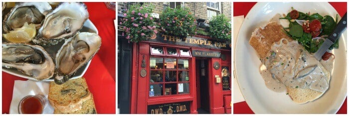 Pubs and traditional boxty in Dublin