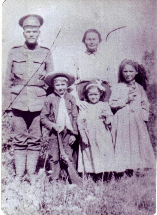 The Biely Family on the farm in Saskatchewan in WW1.