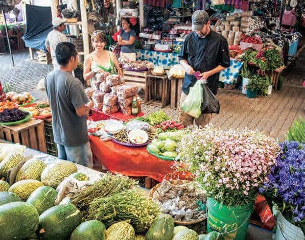 Chef Tony aka The Mexykan shopping at Benito Juarez Market in Puerto Escondido Credit Brian Overcast