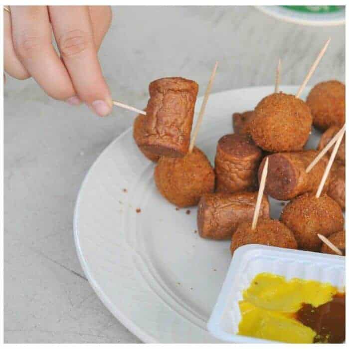 Collage of Dutch tapas snacks at Cafe 080 Aruba.