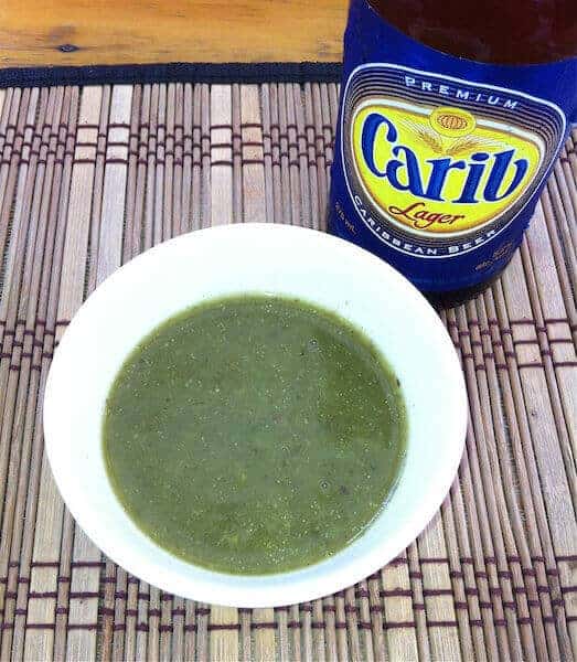 Callaloo soup at Patrick's Homestyle restaurant