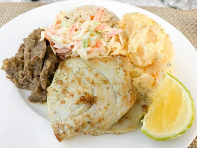 Grenadian lunch special