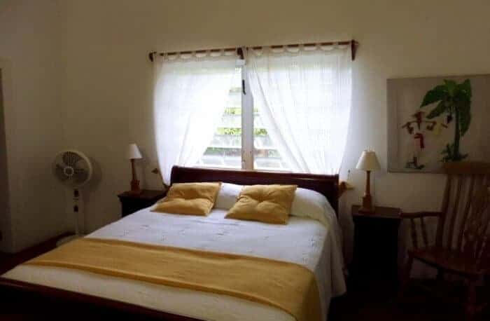 master bedroom at Olveston House Montserrat