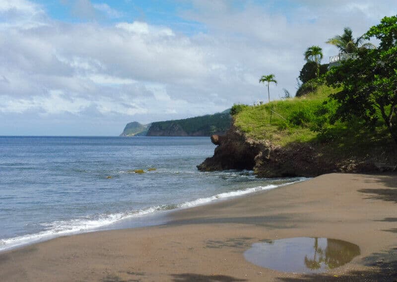 Lime Kiln Beach on Montserrat.