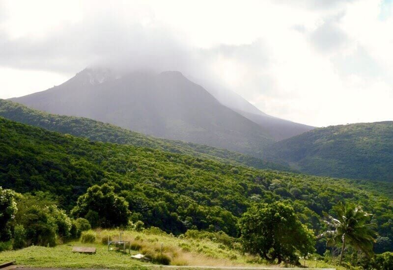 Soufriere Hills Volcano on the island of Montserrat.