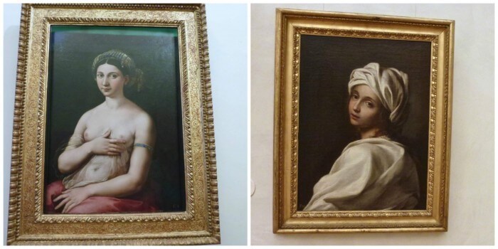 Two important paintings by Rafael and Guido Reni at the Barberini Palace Rome. 