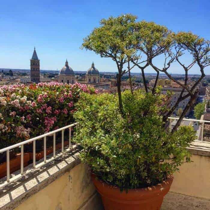 View from the terrace of Bettoja Hotel Mediterraneo