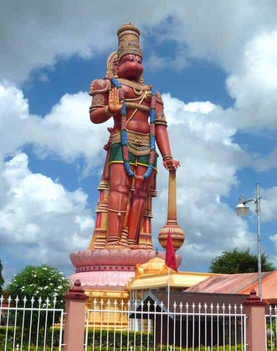 This Hanuman statue at Dattatreya Yoga Centre is the tallest outside of India
