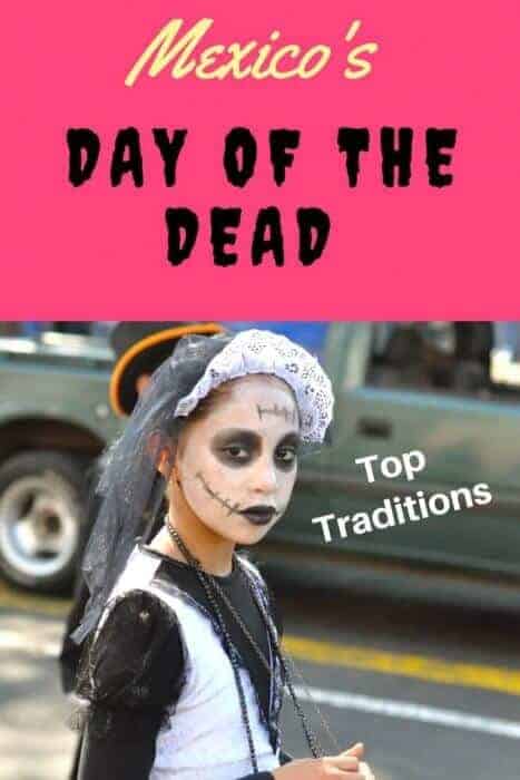 Day of the Dead traditional activities in Mexico include costumes and processions for dia de los muertos #méxico #halloween