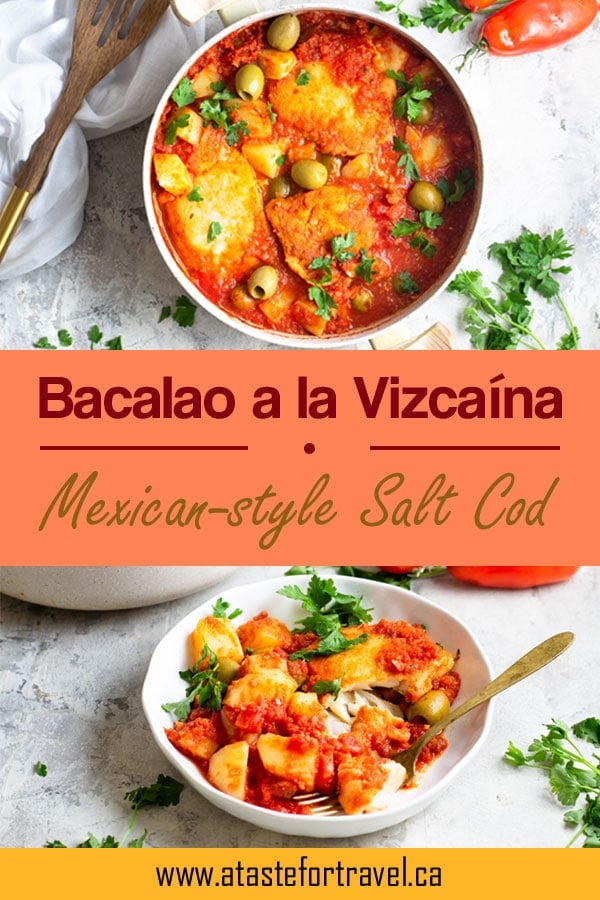 The delicious salt cod dish -- Bacalao a la Vizcaina - is a holiday tradition enjoyed in Guatemala, El Salvador, Mexico and Spain during Semana Santa, Christmas and New Year's 
