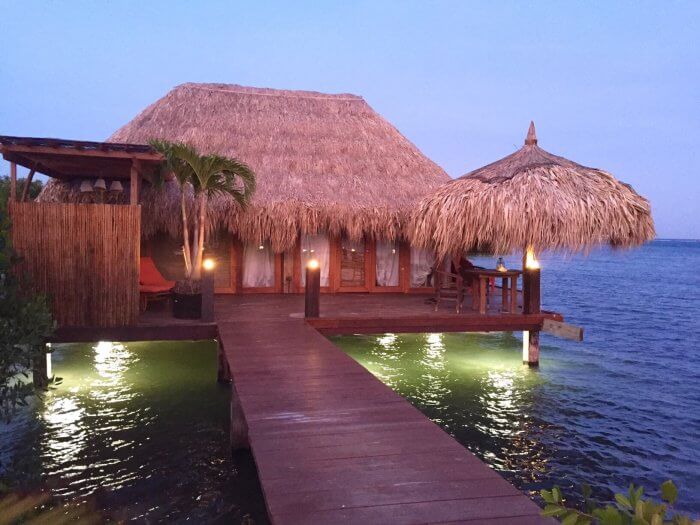 Jojoli overwater villa at The Old Man and the Sea Ocean Villas Aruba