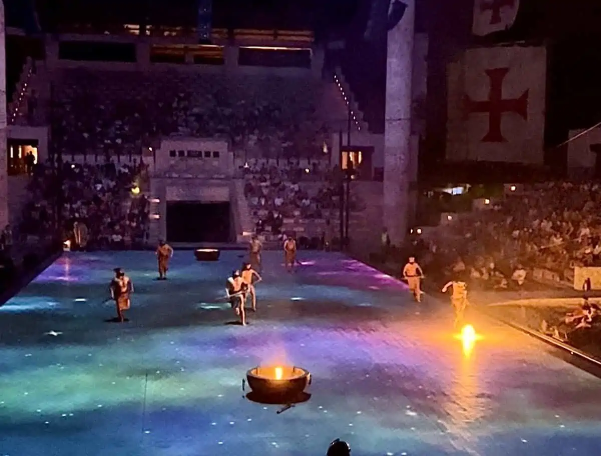 A game of Pelota Purépecha or fire ball hockey in Mexico.. .