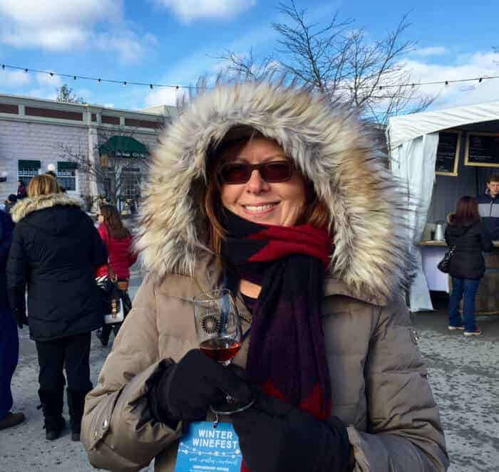 Michele Peterson of A Taste for Travel at Twenty Valley Winter Winefest