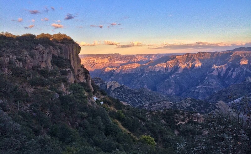 Stunning view of the Copper Canyon from a hotel balcony. Credit Alejandro Nunez