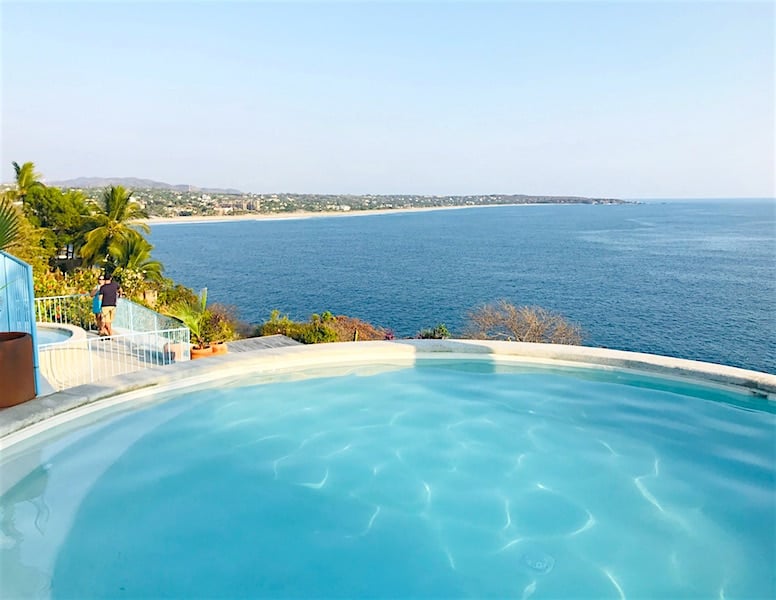 Oceanfront Swimming pool at La Escondida