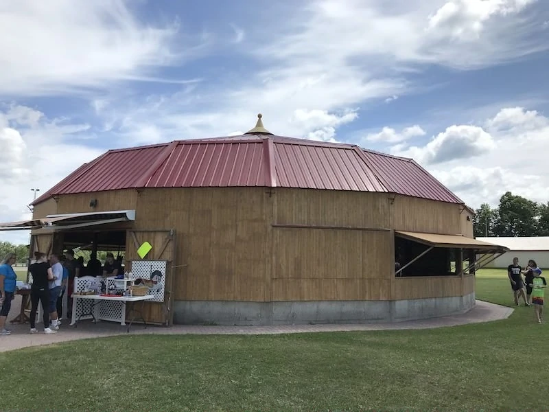 Roseneath carousel protective building