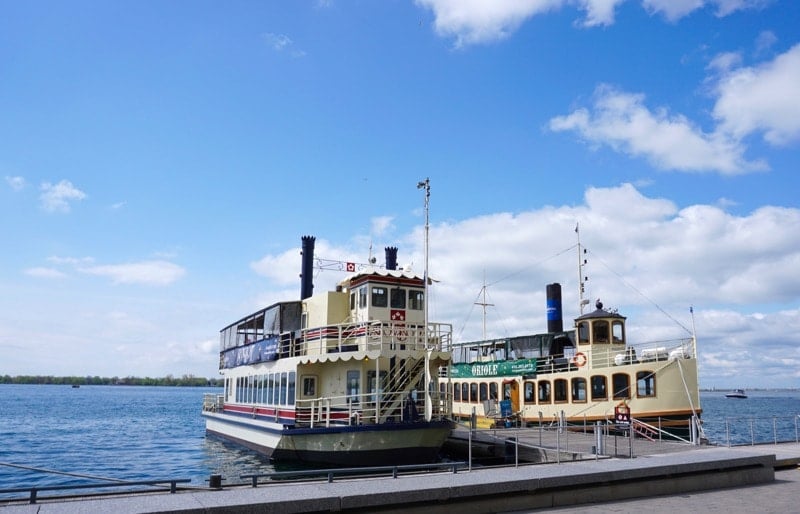 Showboat and Oriole, Great Lakes Steamship replicas in Toronto Harbour.