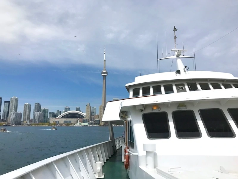 Views from the top deck during Mariposa Cruises Toronto Brunch.