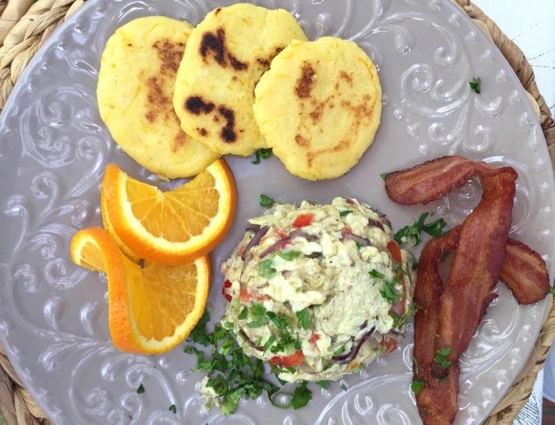 Funchi or grilled polenta is a popular local food in Aruba