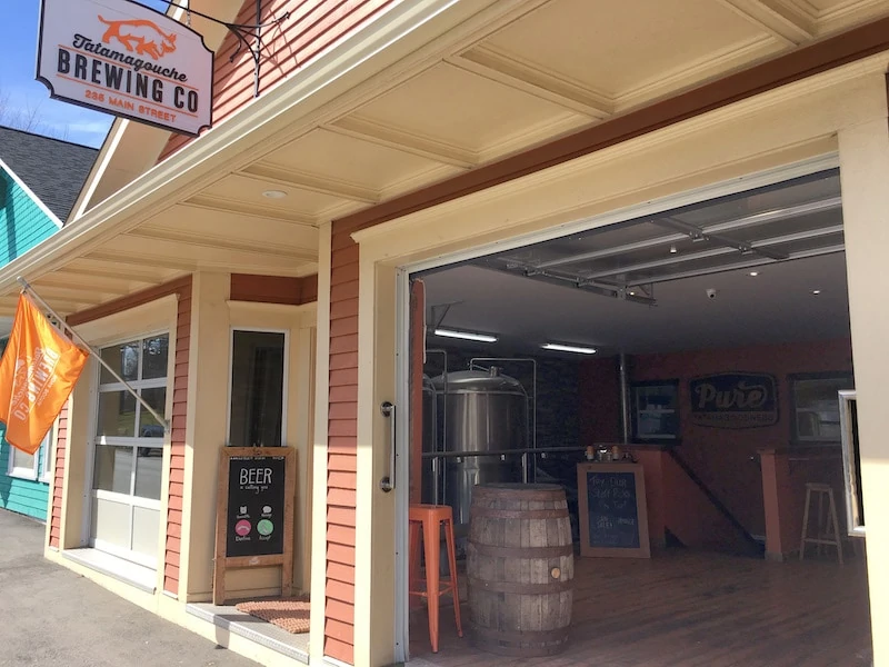 Exterior of Tatamagouche Brewing Co. in Nova Scotia.