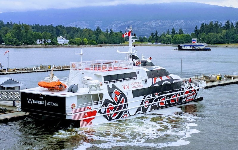 V2V Ferry is a luxurious way to travel between Vancouver and Victoria