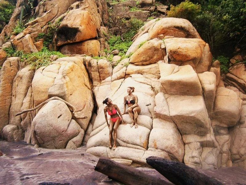 La Bocana Mud Bath in Huatulco Mexico 