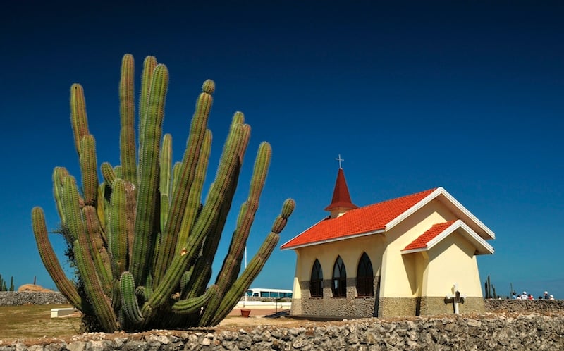 View of Alto Vista Chapel on a sunny day.