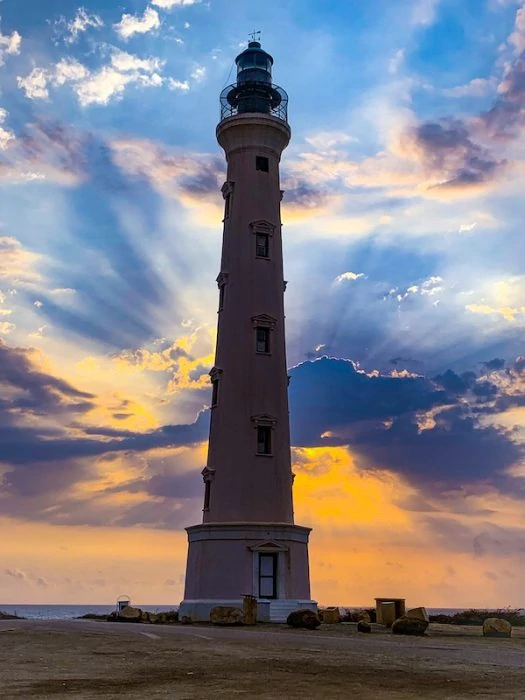 Sunrise at California Lighthouse in Aruba