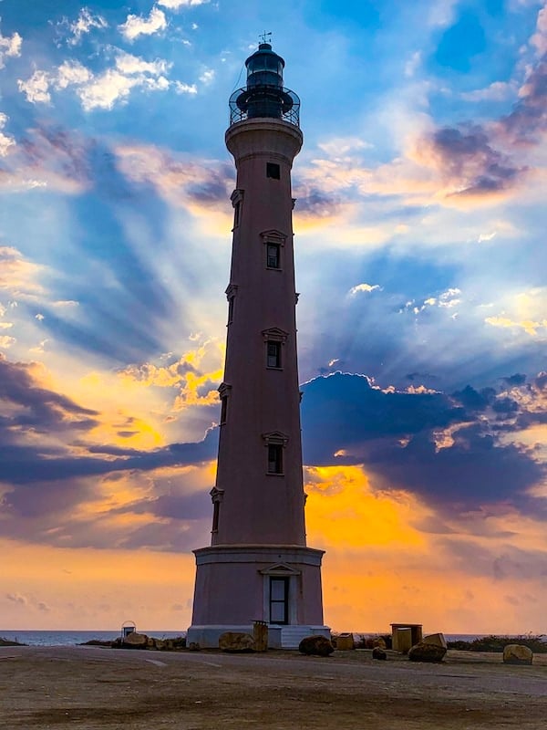 Sunrise at California Lighthouse in Aruba