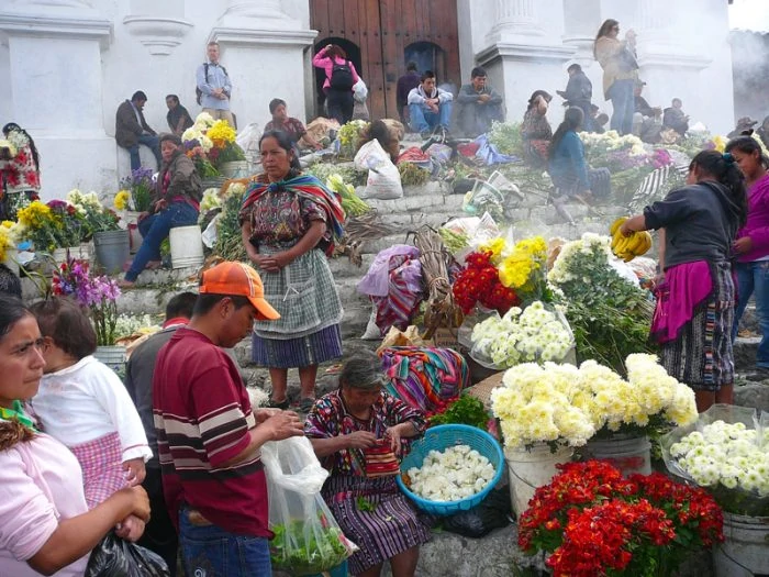 The K’iche’ Mayan town of Chichicastenango Guatemala